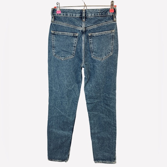 Free People The Lasso Jeans High Rise Straight Fit Washed Blue Womens Size 24 - Picture 7 of 11